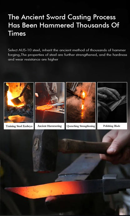 Damascus Steel Japanese Chef Knife - Hand Forged Santoku  Sashimi Blade - ZOOMNSTORE