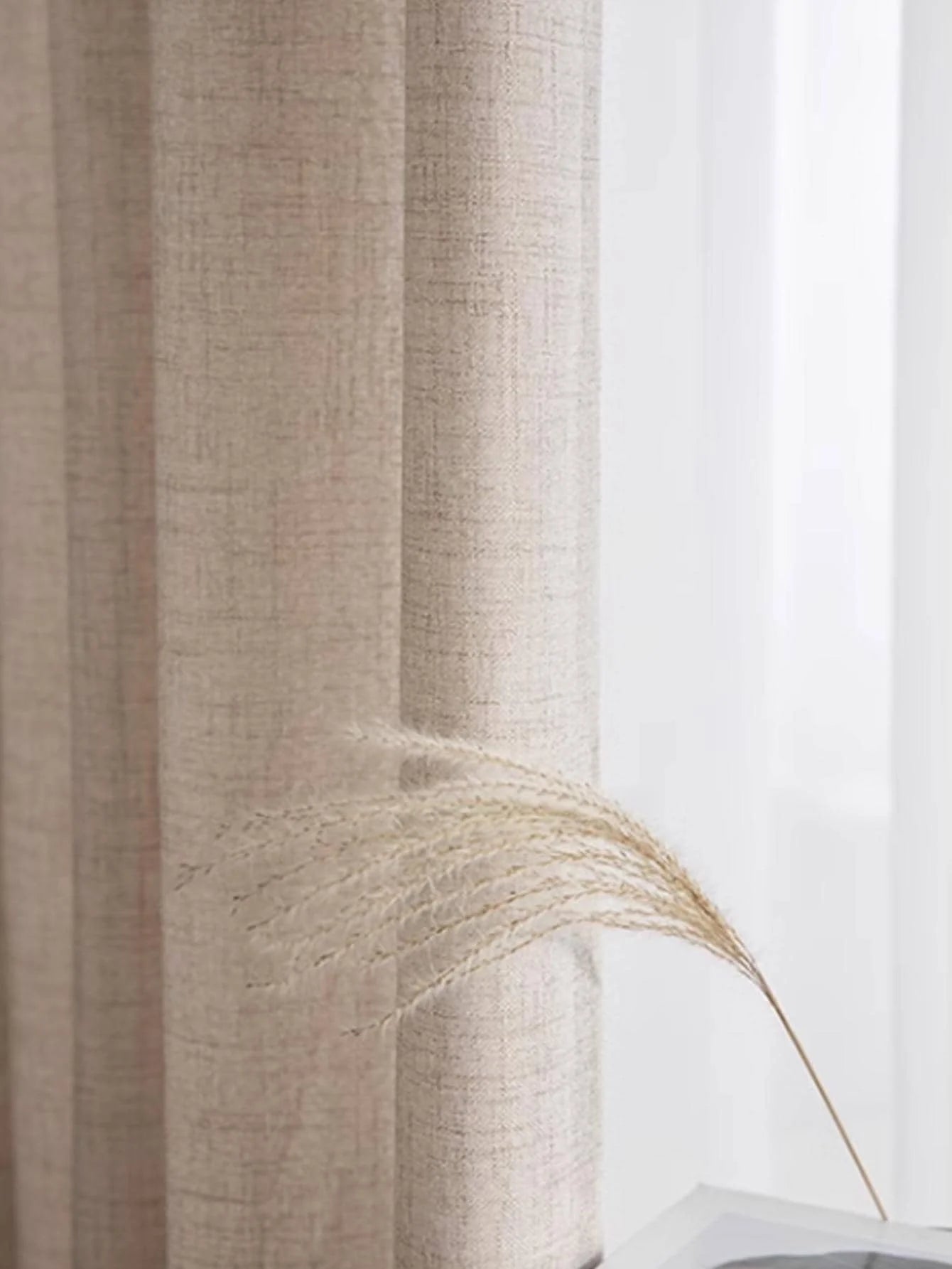 Japanese style thickened cotton and linen semi shading curtains for bedrooms, living rooms, and curtains - ZOOMNSTORE