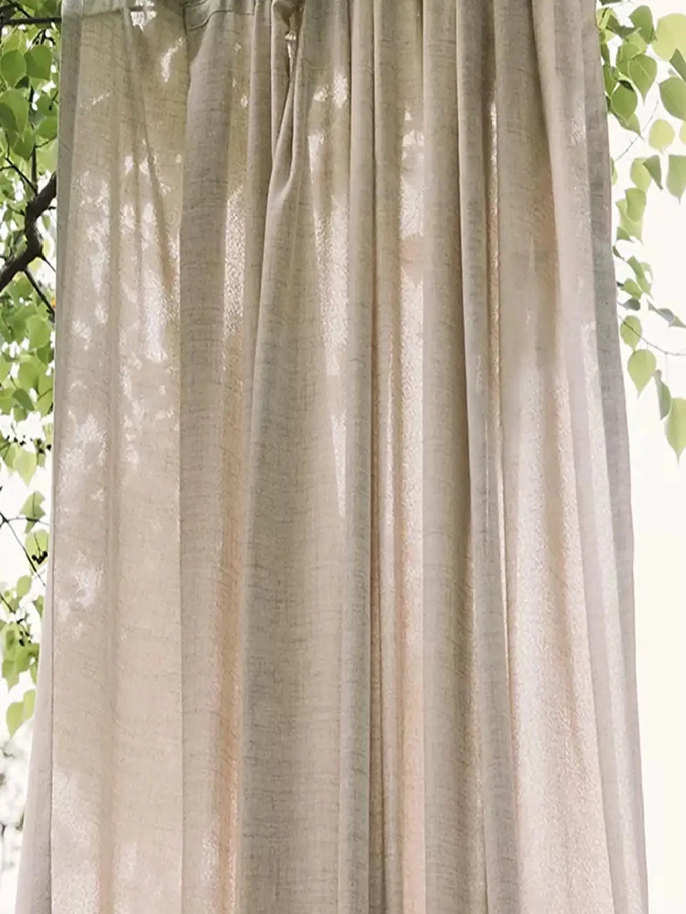 Japanese style thickened cotton and linen semi shading curtains for bedrooms, living rooms, and curtains - ZOOMNSTORE