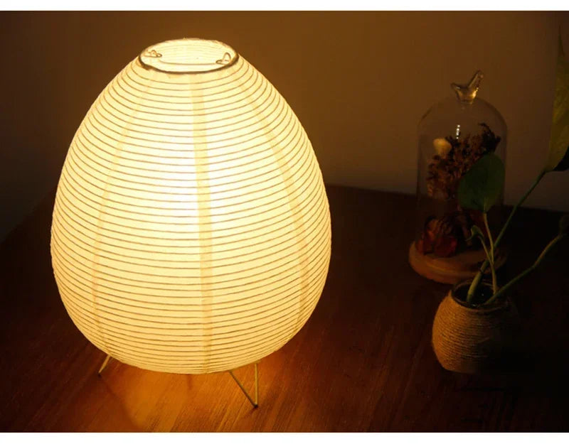 Japanese Lantern LED Table Lamp - Creative Rice Paper Light for Living Room  Bedroom Decor - ZOOMNSTORE