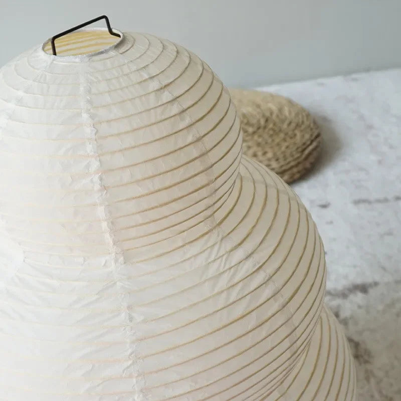 Akari Noguchi Yong Table Lamp - White Rice Paper Decorative Desk Light for Bedroom  Living Room - ZOOMNSTORE