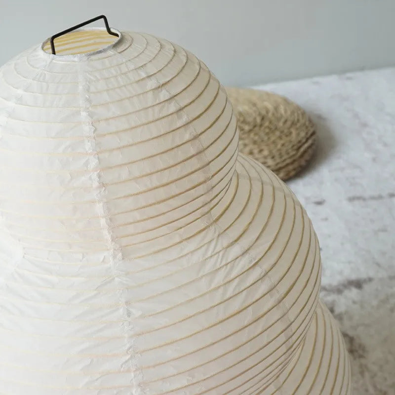 Akari Noguchi Yong Table Lamp - White Rice Paper Decorative Desk Light for Bedroom  Living Room - ZOOMNSTORE