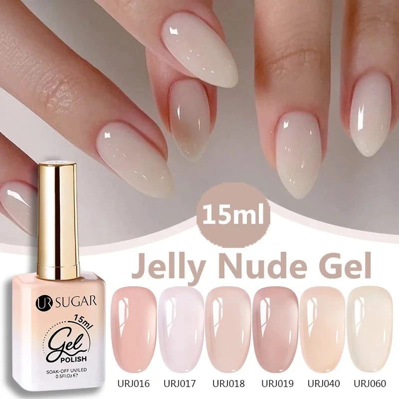 Jelly Gel Polish - Eco Friendly Semi Permanent UV LED Nail Polish for Salon Use - ZOOMNSTORE