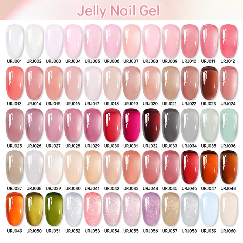 Jelly Gel Polish - Eco Friendly Semi Permanent UV LED Nail Polish for Salon Use - ZOOMNSTORE