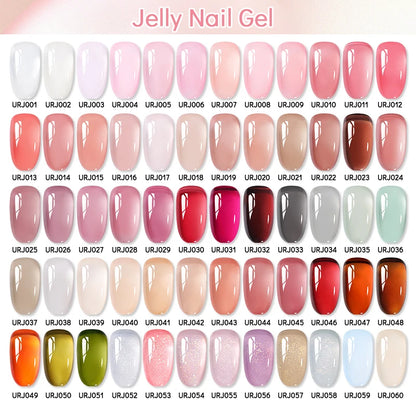 Jelly Gel Polish - Eco Friendly Semi Permanent UV LED Nail Polish for Salon Use - ZOOMNSTORE