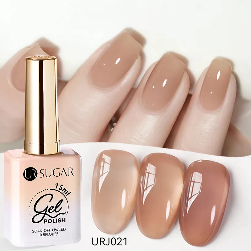 Jelly Gel Polish - Eco Friendly Semi Permanent UV LED Nail Polish for Salon Use - ZOOMNSTORE