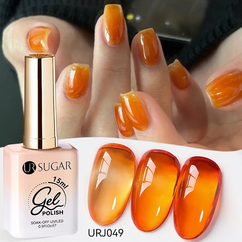 Jelly Gel Polish - Eco Friendly Semi Permanent UV LED Nail Polish for Salon Use - ZOOMNSTORE