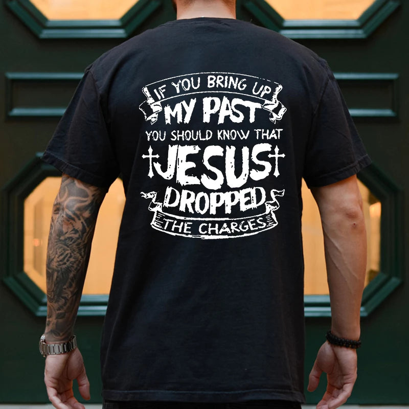 Mens Jesus Graphic Tee - Oversized Christian Streetwear T-Shirt - ZOOMNSTORE