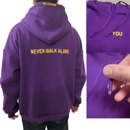 Jimin Merch Hoodie - 2024 Printed Sweatshirt with You Never Walk Alone - ZOOMNSTORE
