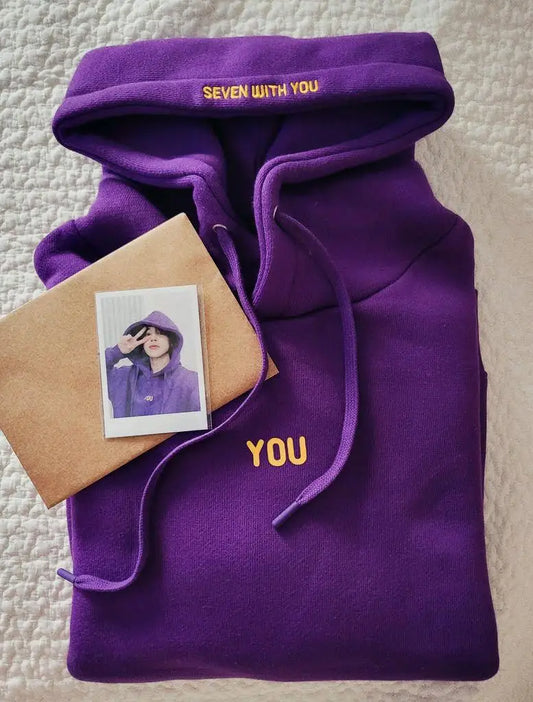 Jimin Merch Hoodie - 2024 Printed Sweatshirt with You Never Walk Alone - ZOOMNSTORE