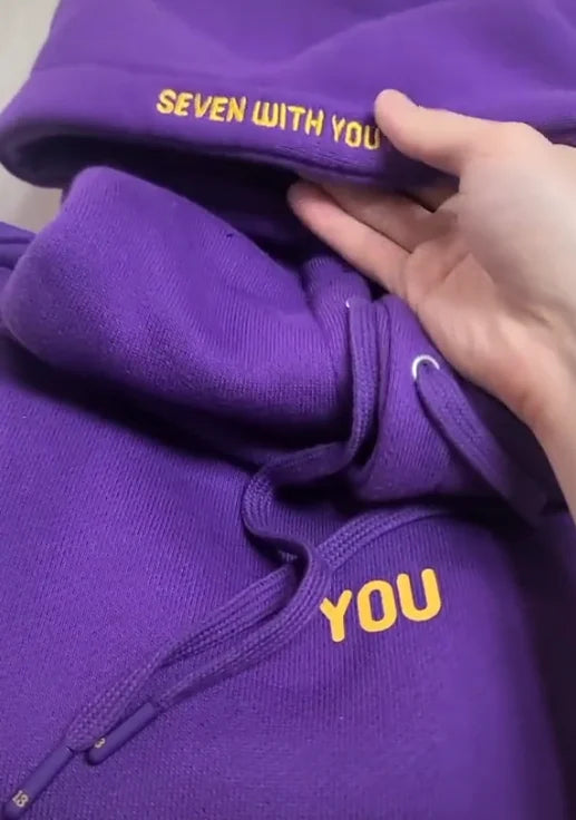 Jimin Merch Hoodie - 2024 Printed Sweatshirt with You Never Walk Alone - ZOOMNSTORE