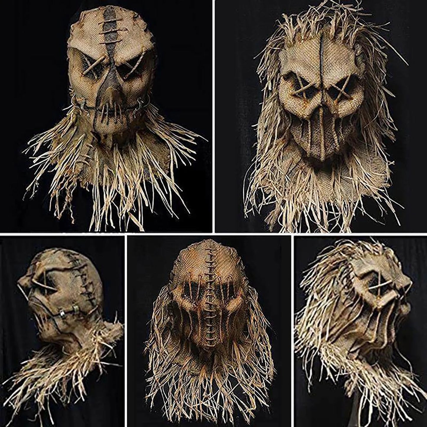 Halloween Joker Mask Dark Knight Batman Joker Mask Makeup Ball Jack Horror Headset Halloween Party Joker Prop Cosplay Props - ZOOMNSTORE