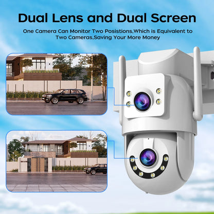 Jooan 4K HD PTZ Security Camera - 5G Wifi Dual Lens AI Tracking 5X Zoom - ZOOMNSTORE