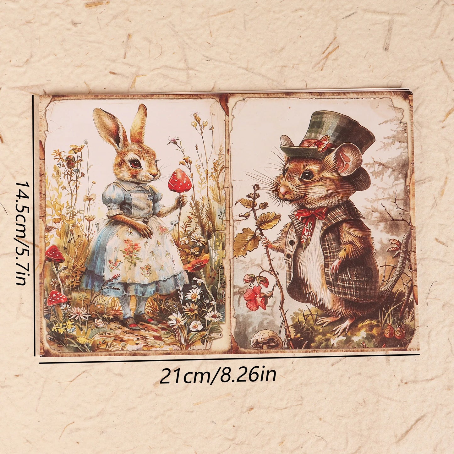 Mushroom Wonderland Junk Journal Set - 52 Pieces for Arts  Crafts Scrapbooking DIY Projects - ZOOMNSTORE