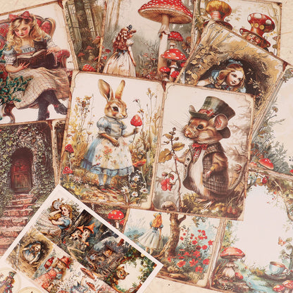 Mushroom Wonderland Junk Journal Set - 52 Pieces for Arts  Crafts Scrapbooking DIY Projects - ZOOMNSTORE
