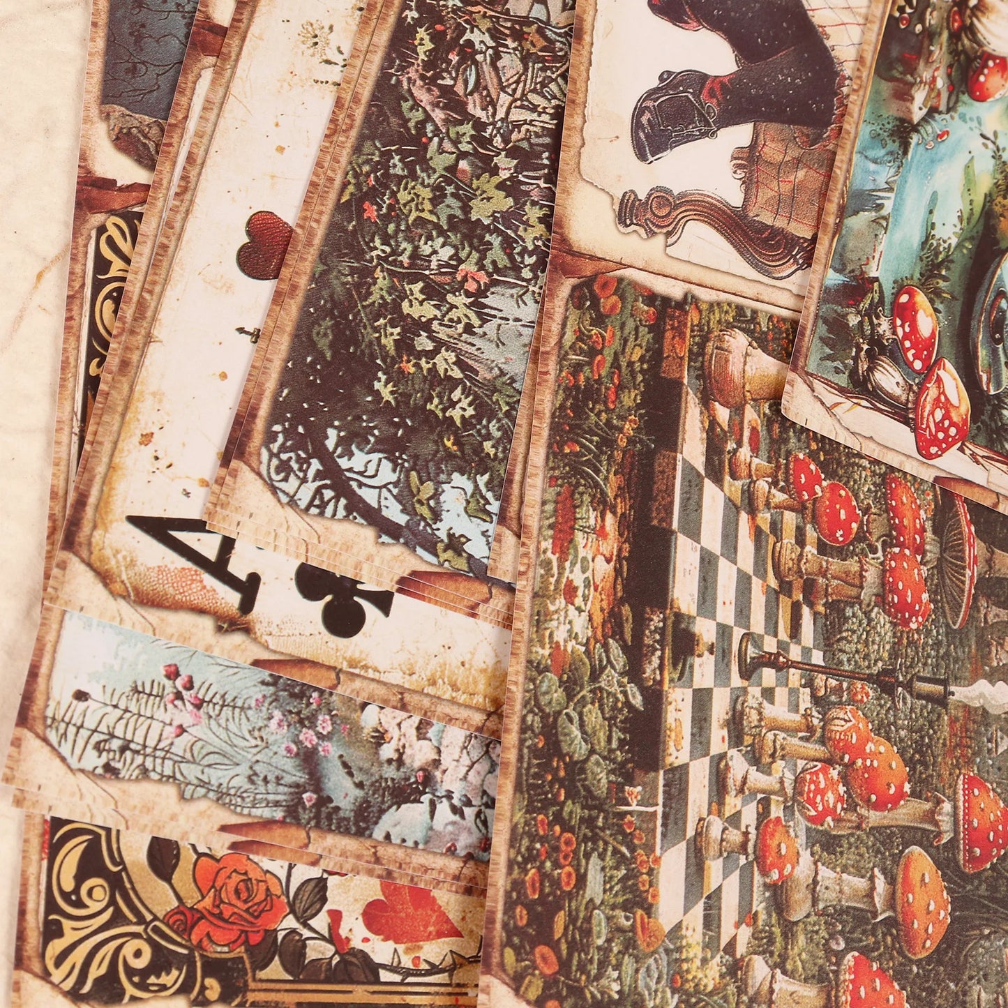 Mushroom Wonderland Junk Journal Set - 52 Pieces for Arts  Crafts Scrapbooking DIY Projects - ZOOMNSTORE