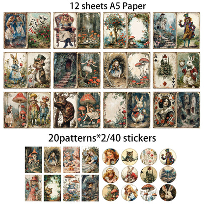 Mushroom Wonderland Junk Journal Set - 52 Pieces for Arts  Crafts Scrapbooking DIY Projects - ZOOMNSTORE