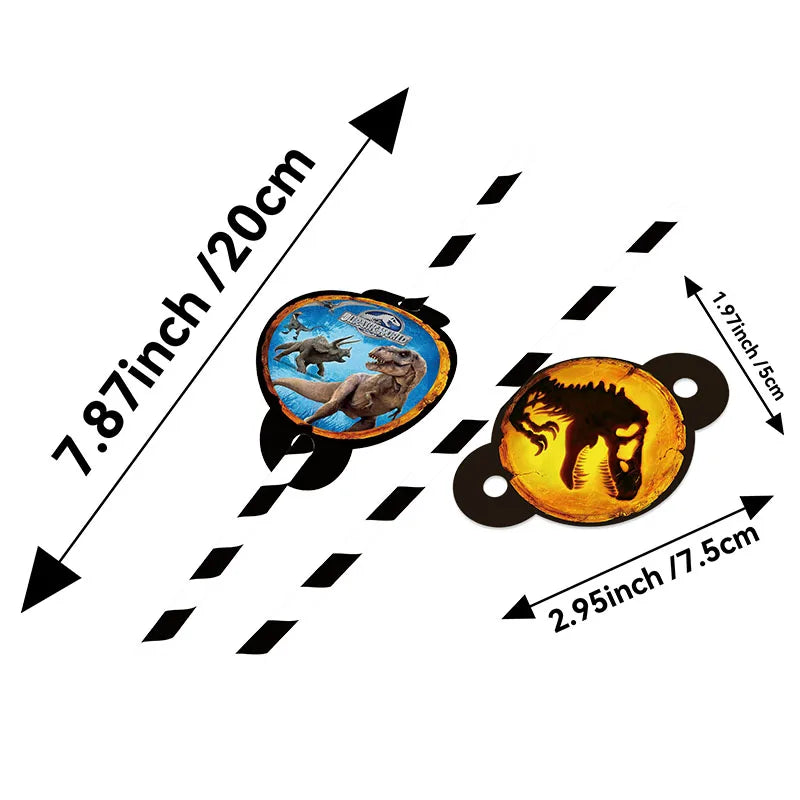 Jurassic World Dinosaur Party Supplies - Disposable Tableware Balloons Banners Cake Flags - ZOOMNSTORE