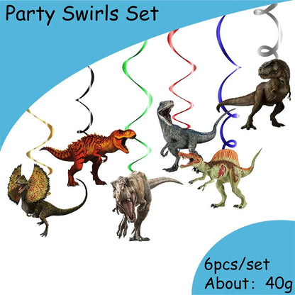Jurassic World Dinosaur Party Supplies - Disposable Tableware Balloons Banners Cake Flags - ZOOMNSTORE