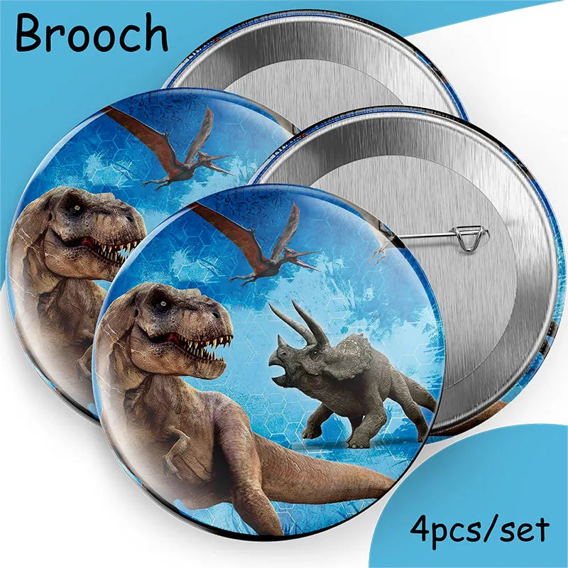 Jurassic World Dinosaur Party Supplies - Disposable Tableware Balloons Banners Cake Flags - ZOOMNSTORE