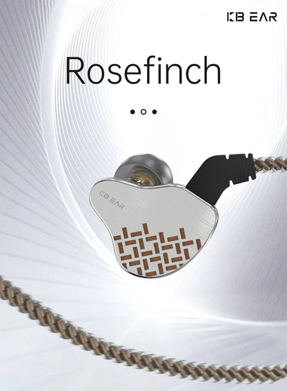 KBEAR Rosefinch Earbuds - Wired In-Ear Headphones With Hi-Res Stereo Sound - ZOOMNSTORE