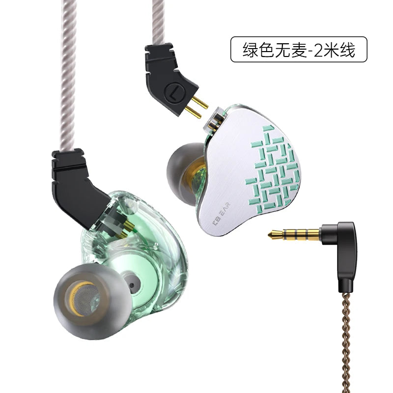KBEAR Rosefinch Earbuds - Wired In-Ear Headphones With Hi-Res Stereo Sound - ZOOMNSTORE