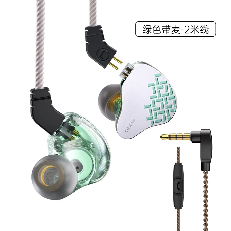 KBEAR Rosefinch Earbuds - Wired In-Ear Headphones With Hi-Res Stereo Sound - ZOOMNSTORE