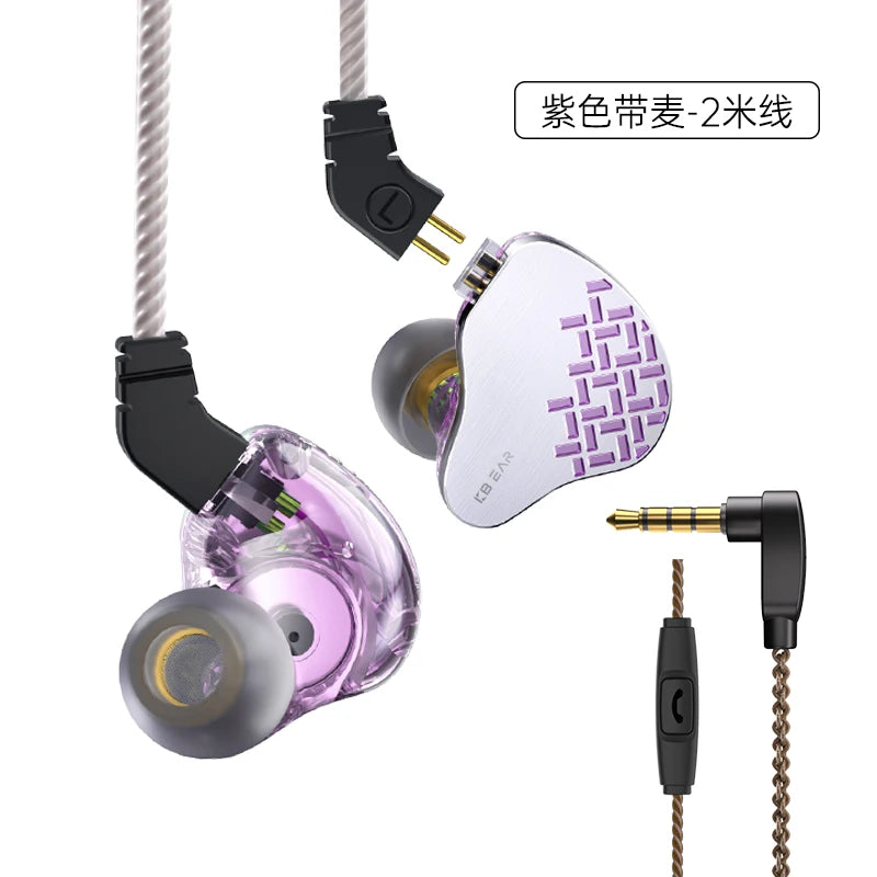 KBEAR Rosefinch Earbuds - Wired In-Ear Headphones With Hi-Res Stereo Sound - ZOOMNSTORE