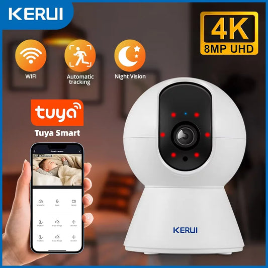 KERUI 5MP 4K WiFi IP Camera - Indoor Wireless Security Camera with AI Human Detection and Auto Tracking - ZOOMNSTORE