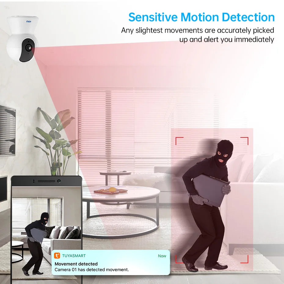 KERUI 5MP 4K WiFi IP Camera - Indoor Wireless Security Camera with AI Human Detection and Auto Tracking - ZOOMNSTORE