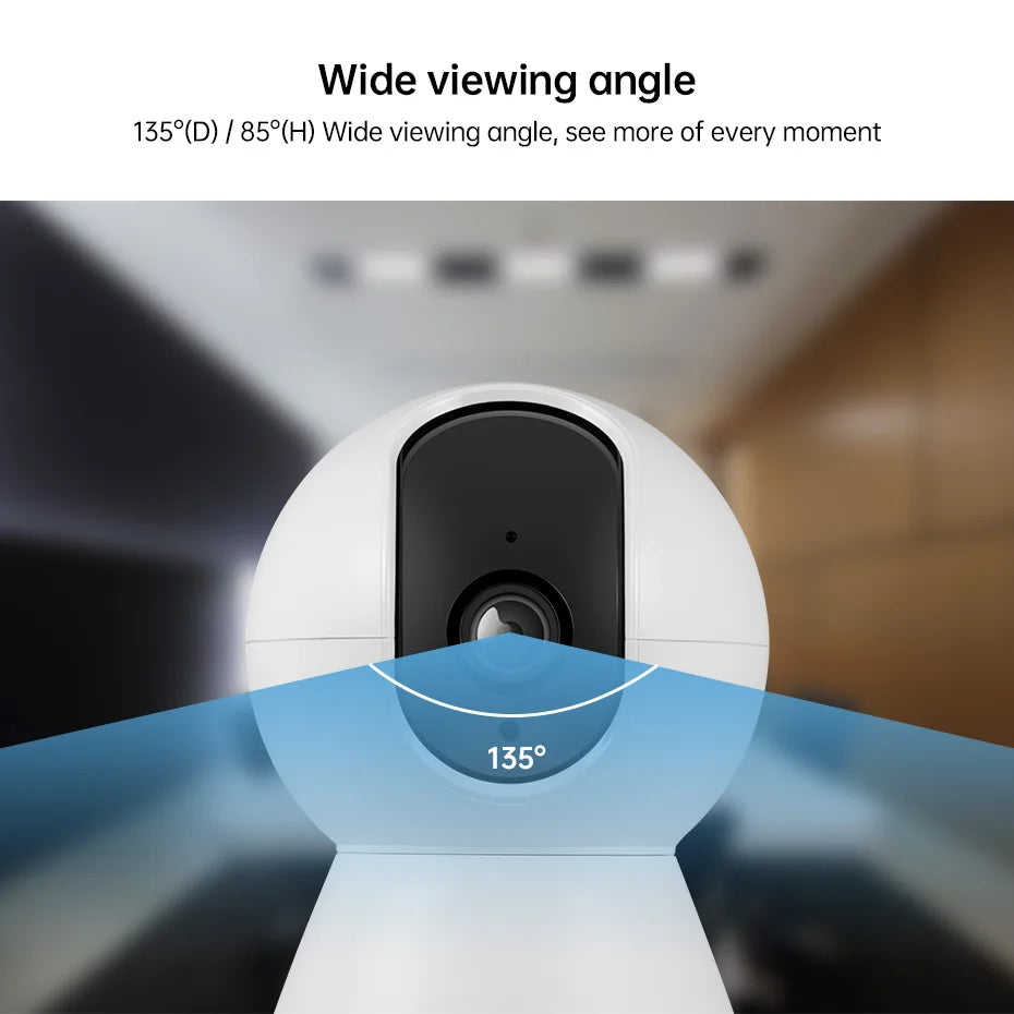 KERUI 5MP 4K WiFi IP Camera - Indoor Wireless Security Camera with AI Human Detection and Auto Tracking - ZOOMNSTORE