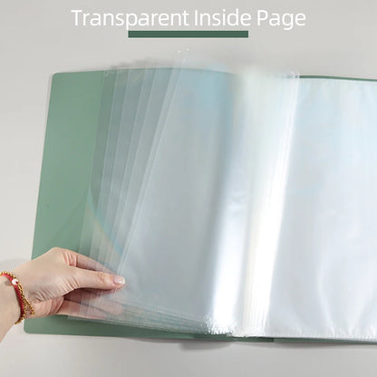 KOBEST Multi-Layer A4 Transparent Folder - 20304060 Pages Office Supplies - ZOOMNSTORE