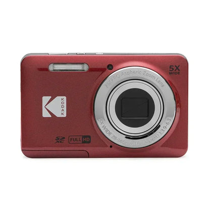 KODAK PIXPRO FZ55-RD 16MP Digital Camera - 5X Zoom 28mm Wide Angle 1080P Video 27 LCD - ZOOMNSTORE