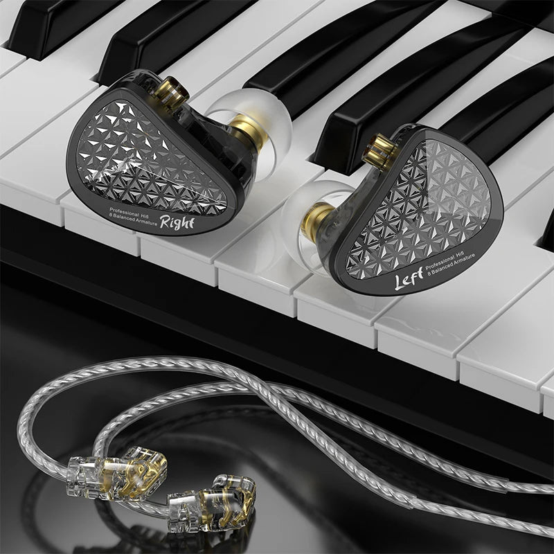 KZ AS16 Pro Earphones - 16BA HIFI Bass Noise Cancelling Headset - ZOOMNSTORE