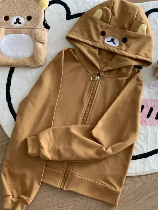 Kawaii Cartoon Hoodie - Y2K Harajuku Streetwear Sweatshirt for Women - ZOOMNSTORE