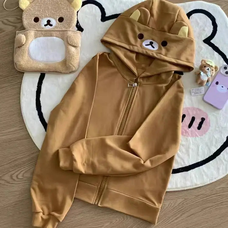Kawaii Cartoon Hoodie - Y2K Harajuku Streetwear Sweatshirt for Women - ZOOMNSTORE