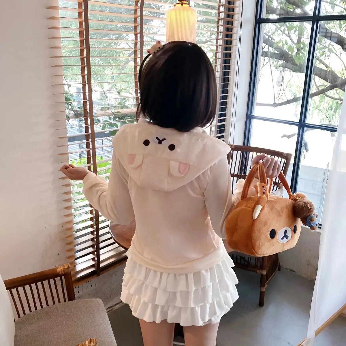 Kawaii Cartoon Hoodie - Y2K Harajuku Streetwear Sweatshirt for Women - ZOOMNSTORE
