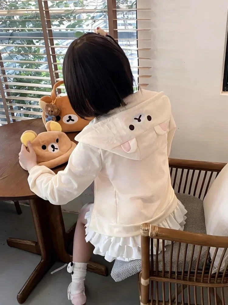 Kawaii Cartoon Hoodie - Y2K Harajuku Streetwear Sweatshirt for Women - ZOOMNSTORE