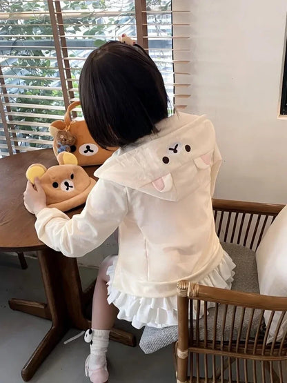 Kawaii Cartoon Hoodie - Y2K Harajuku Streetwear Sweatshirt for Women - ZOOMNSTORE