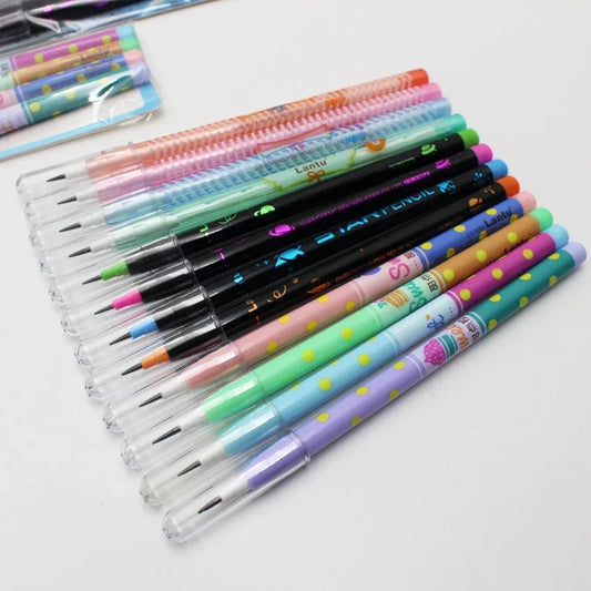 Kawaii Mechanical Pencils Set - Cute Cartoon Automatic Non-Sharpening Pens for School  Office - ZOOMNSTORE