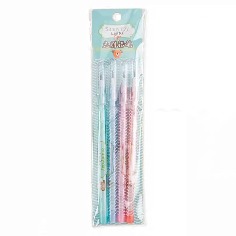 Kawaii Mechanical Pencils Set - Cute Cartoon Automatic Non-Sharpening Pens for School  Office - ZOOMNSTORE
