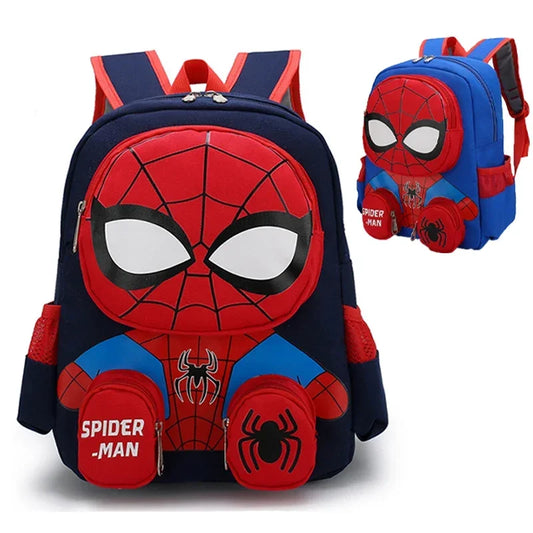 Kawaii Spiderman Backpack - 3D Cartoon Superhero School Bag for Kids - ZOOMNSTORE