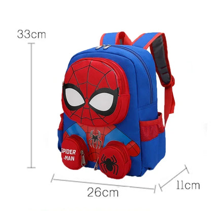 Kawaii Spiderman Backpack - 3D Cartoon Superhero School Bag for Kids - ZOOMNSTORE