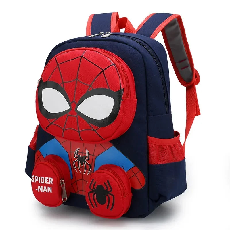 Kawaii Spiderman Backpack - 3D Cartoon Superhero School Bag for Kids - ZOOMNSTORE