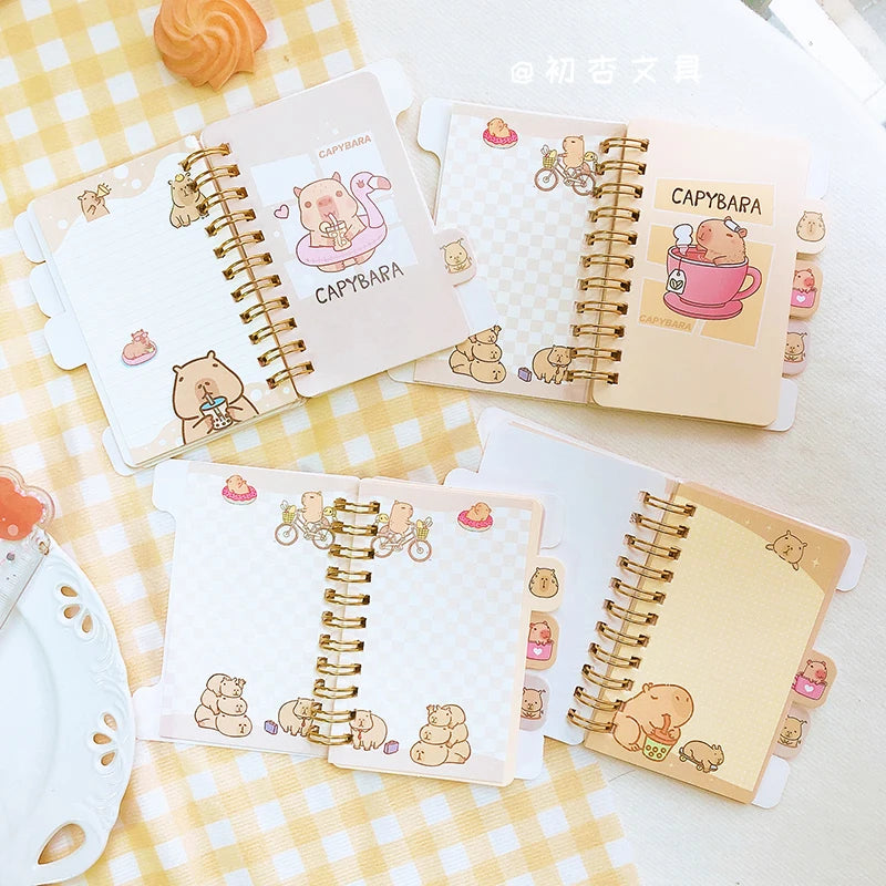 Kawaii Capybara Notebook - Aesthetic Memo Pad  Scratch Paper Journal - ZOOMNSTORE