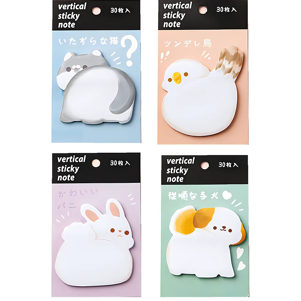 Kawaii Sticky Notes - Cute Journaling Memo Pads for To-Do Lists and Planning - ZOOMNSTORE