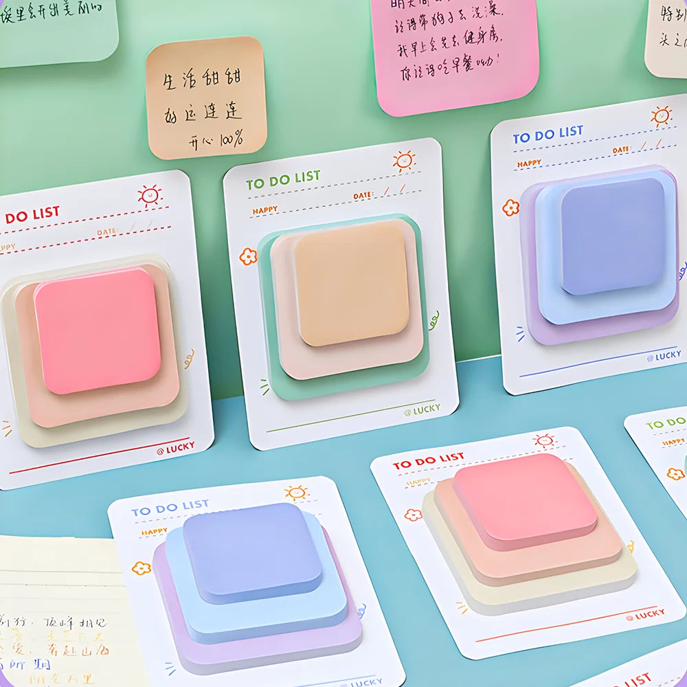 Kawaii Sticky Notes - Cute Journaling Memo Pads for To-Do Lists and Planning - ZOOMNSTORE