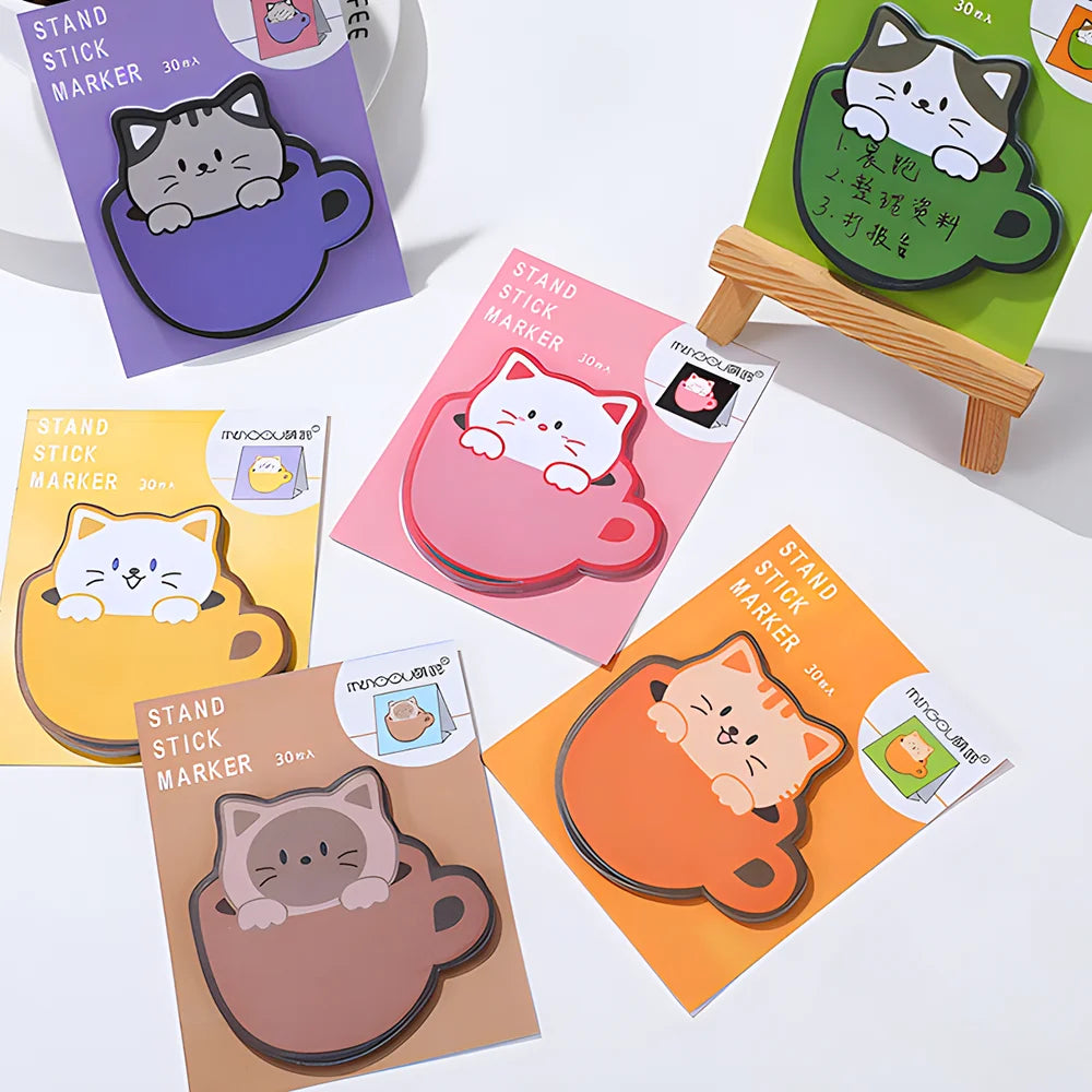 Kawaii Sticky Notes - Cute Journaling Memo Pads for To-Do Lists and Planning - ZOOMNSTORE