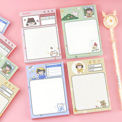 Kawaii Sticky Notes - Cute Journaling Memo Pads for To-Do Lists and Planning - ZOOMNSTORE