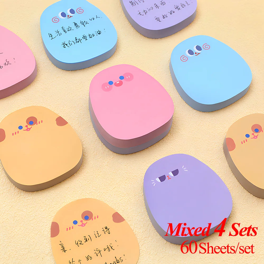 Kawaii Sticky Notes - Cute Journaling Memo Pads for To-Do Lists and Planning - ZOOMNSTORE